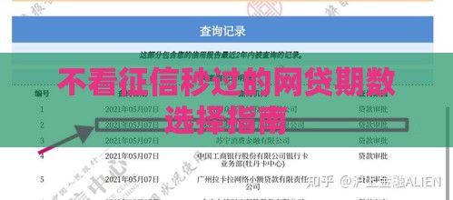 不看征信秒过的网贷期数选择指南