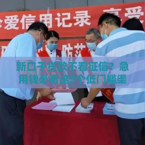 新口子贷款不看征信？急用钱必看这5个低门槛渠道！