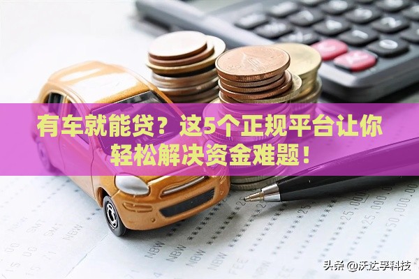 有车就能贷？这5个正规平台让你轻松解决资金难题！