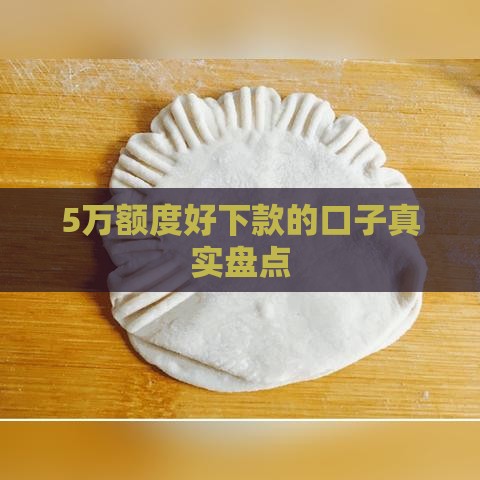 5万额度好下款的口子真实盘点