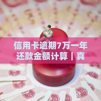 信用卡逾期7万一年还款金额计算｜真实案例拆解必看
