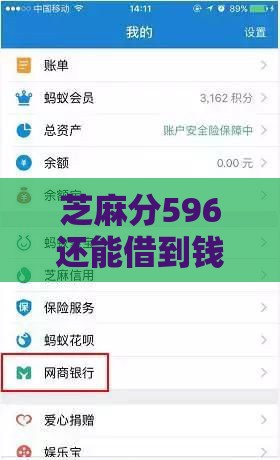 芝麻分596还能借到钱吗？这些低门槛口子别错过！