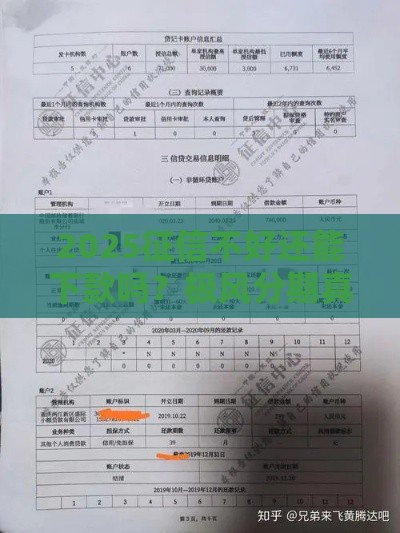 2025征信不好还能下款吗？极风分期真实评测来了！