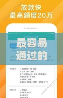 最容易通过的借款平台有哪些？这5个渠道审核快、门槛低！