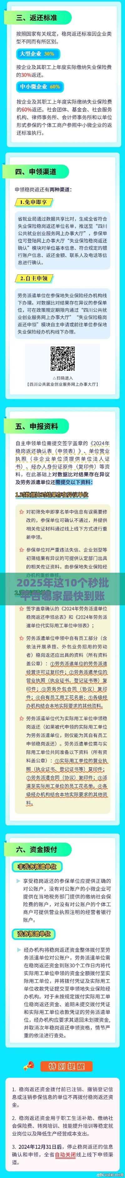 2025年这10个秒批平台哪家最快到账