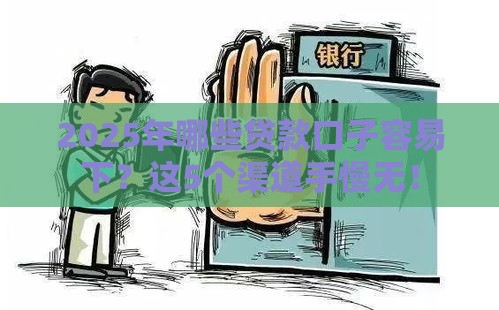 2025年哪些贷款口子容易下？这5个渠道手慢无！