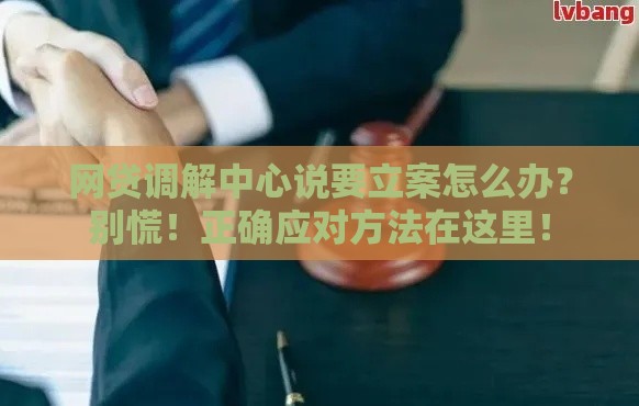 网贷调解中心说要立案怎么办?别慌!正确应对方法在这里! 网贷调解中心说要立案怎么办?别慌!正确应对方法在这里!