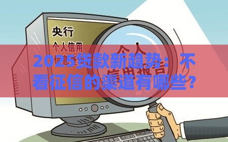 2025贷款新趋势：不看征信的渠道有哪些？必看最新推荐！