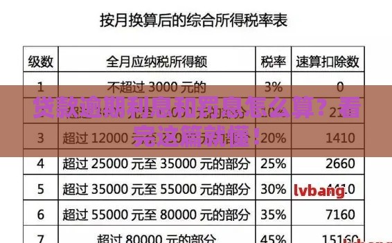 贷款逾期利息和罚息怎么算？看完这篇就懂！