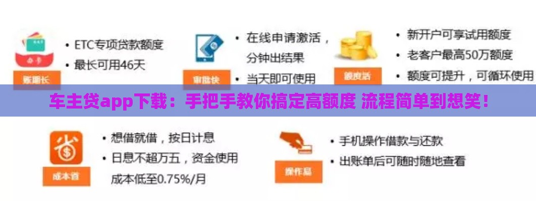 车主贷app下载：手把手教你搞定高额度 流程简单到想笑！