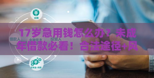 17岁急用钱怎么办？未成年借款必看！合法途径+风险提示
