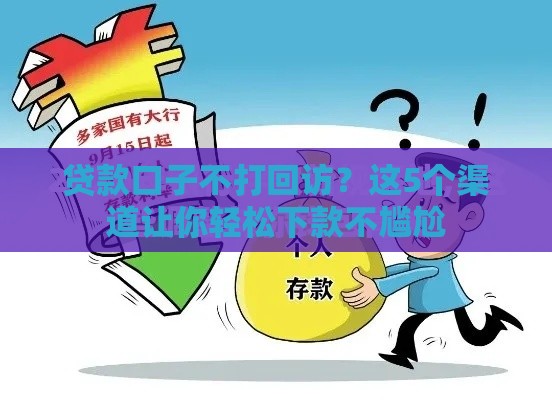 贷款口子不打回访？这5个渠道让你轻松下款不尴尬