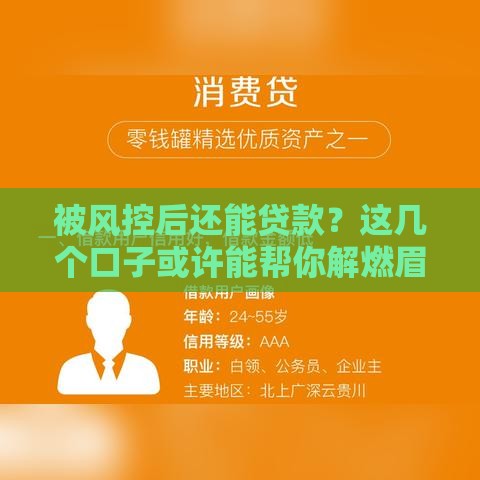 被风控后还能贷款？这几个口子或许能帮你解燃眉之急！