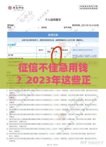 征信不佳急用钱？2023年这些正规渠道还能快速审批