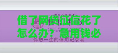 借了网贷征信花了怎么办？急用钱必看的征信修复攻略
