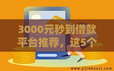 3000元秒到借款平台推荐，这5个靠谱选择别错过