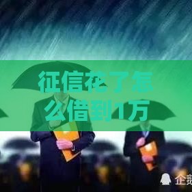 征信花了怎么借到1万？这5个方法或许能帮到你