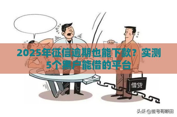 2025年征信逾期也能下款？实测5个黑户能借的平台