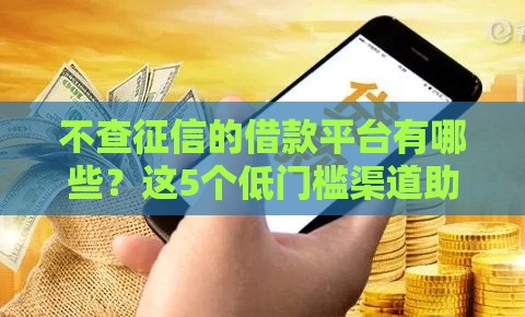 不查征信的借款平台有哪些？这5个低门槛渠道助你快速下款！