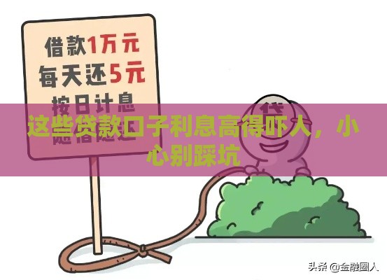 这些贷款口子利息高得吓人，小心别踩坑