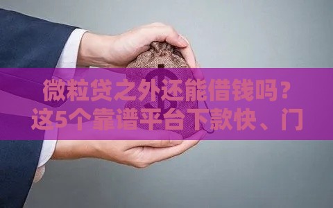 微粒贷之外还能借钱吗？这5个靠谱平台下款快、门槛低！