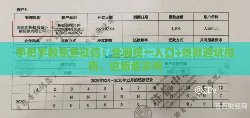 手把手教你查征信！全国统一入口+贷款避坑指南，这篇超实用