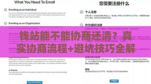 钱站能不能协商还清？真实协商流程+避坑技巧全解析