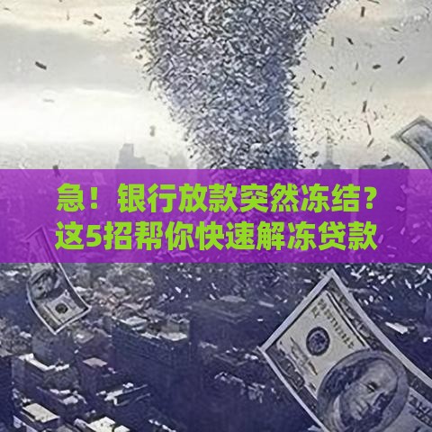 急！银行放款突然冻结？这5招帮你快速解冻贷款！