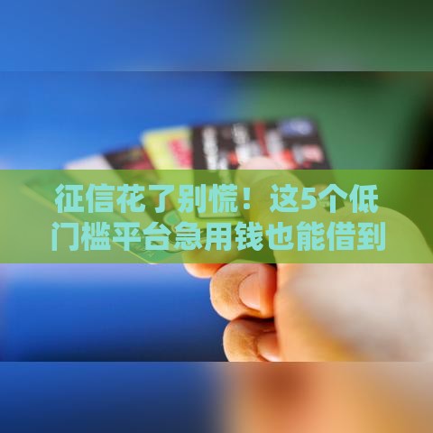 征信花了别慌！这5个低门槛平台急用钱也能借到