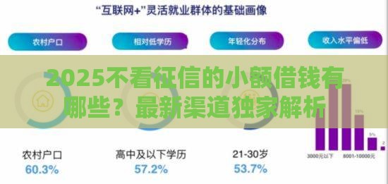 2025不看征信的小额借钱有哪些？最新渠道独家解析