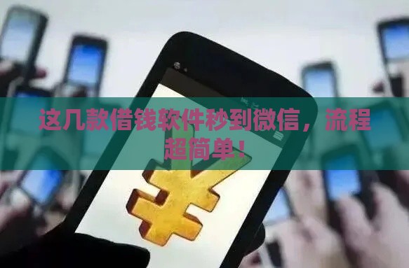 这几款借钱软件秒到微信，流程超简单！