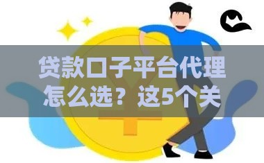 贷款口子平台代理怎么选？这5个关键点必须掌握！