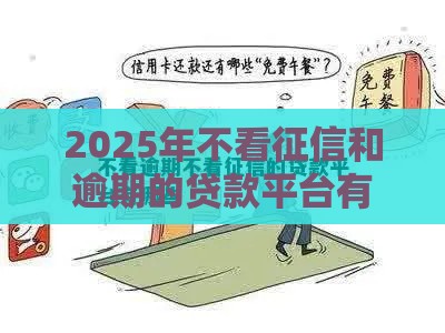 2025年不看征信和逾期的贷款平台有哪些？这几种渠道或许能帮你