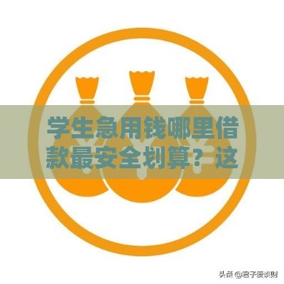 学生急用钱哪里借款最安全划算？这几个低息渠道别错过！