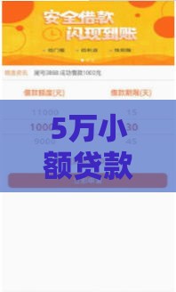 5万小额贷款无征信能贷多少？门槛低、到账快，真实额度解析！