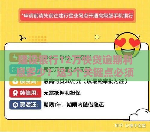 建设银行12万快贷逾期利息多少？这5个关键点必须看！