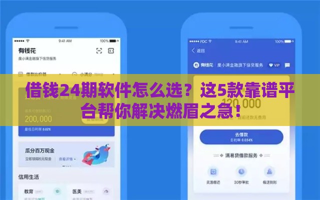 借钱24期软件怎么选？这5款靠谱平台帮你解决燃眉之急！
