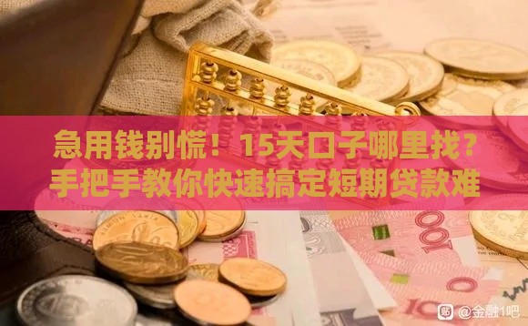急用钱别慌！15天口子哪里找？手把手教你快速搞定短期贷款难题