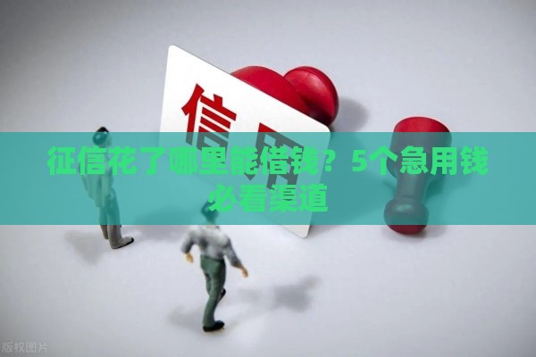征信花了哪里能借钱？5个急用钱必看渠道