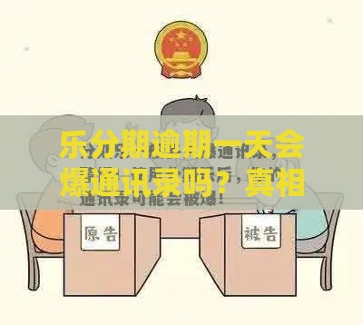 乐分期逾期一天会爆通讯录吗？真相来了！必看解读