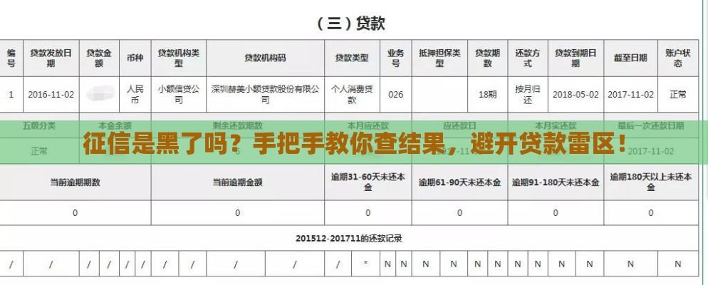征信是黑了吗？手把手教你查结果，避开贷款雷区！