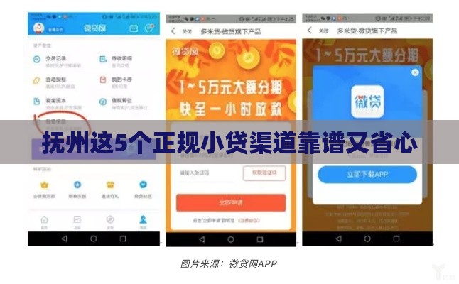 抚州这5个正规小贷渠道靠谱又省心