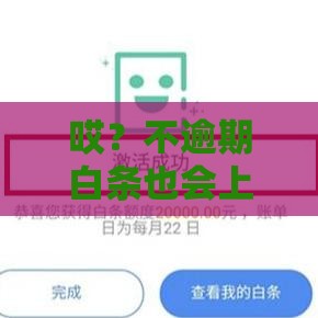 哎？不逾期白条也会上征信？这5点必须看！