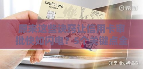 原来这些诀窍让信用卡审批快如闪电？5个关键点全解析！