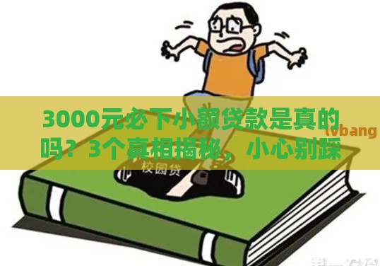 3000元必下小额贷款是真的吗？3个真相揭秘，小心别踩坑！