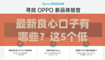 最新良心口子有哪些？这5个低息正规渠道值得试试