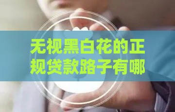 无视黑白花的正规贷款路子有哪些？