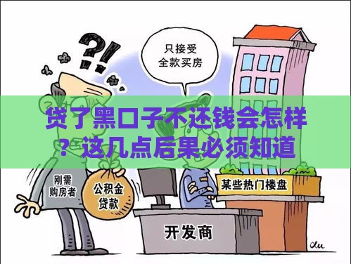 贷了黑口子不还钱会怎样？这几点后果必须知道