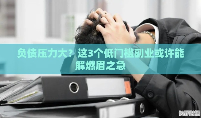 负债压力大？这3个低门槛副业或许能解燃眉之急
