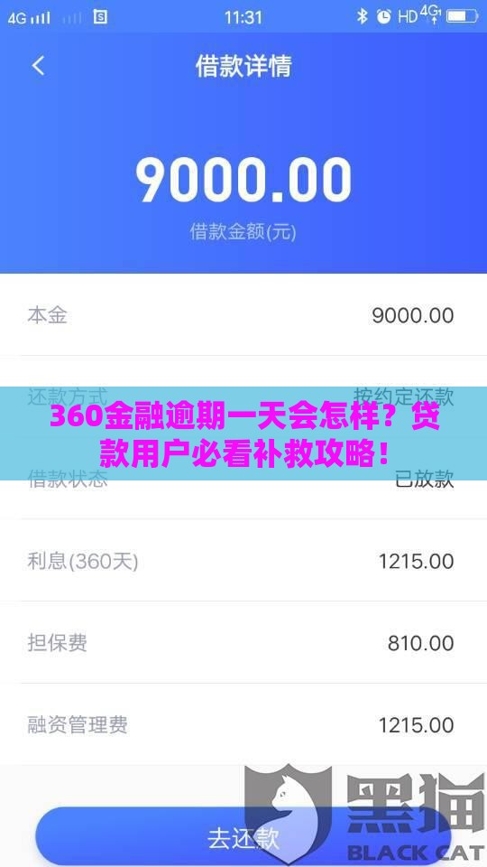 360金融逾期一天会怎样？贷款用户必看补救攻略！